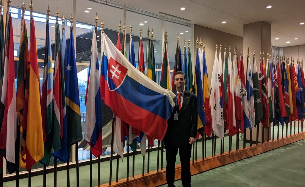 Mládežnícky delegát SR v OSN, Michal Salíni, na pracovnej ceste v New Yorku