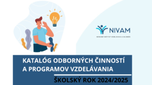 Katalóg odborných činností a programov vzdelávania - školský rok 2024/2025