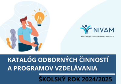 Katalóg odborných činností a programov vzdelávania - školský rok 2024/2025