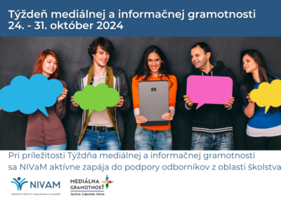 Týždeň mediálnej a informačnej gramotnosti 24. - 31. október 2024