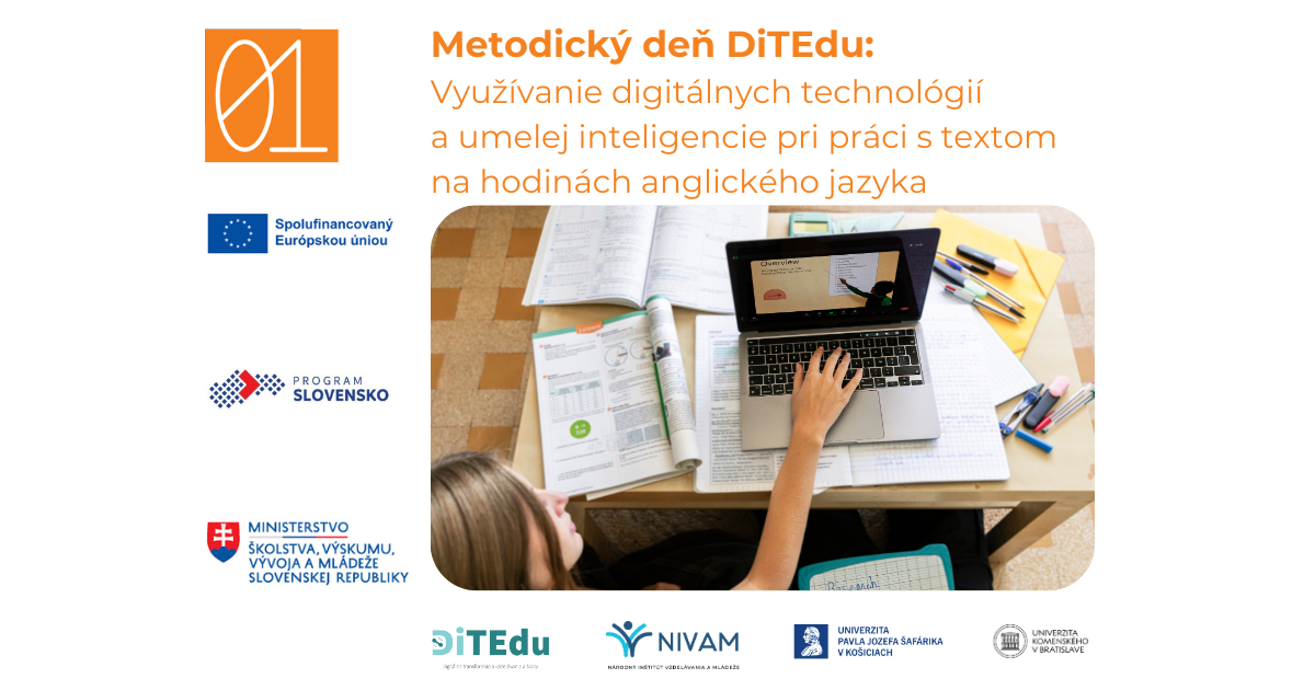 Využívanie digitálnych technológií a umelej inteligencie pri práci s textom na hodinách anglického jazyka