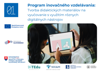 Program inovačného vzdelávania: Tvorba didaktických materiálov na vyučovanie s využitím rôznych digitálnych nástrojov