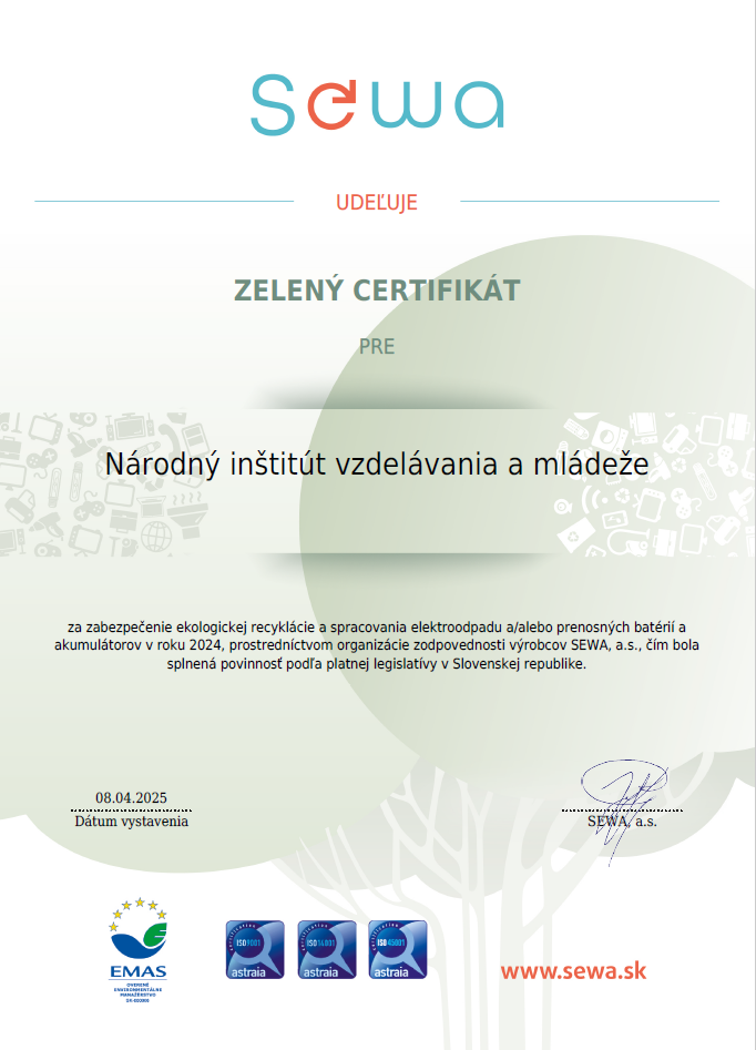 Green Certificate_Sewa pre NIVaM