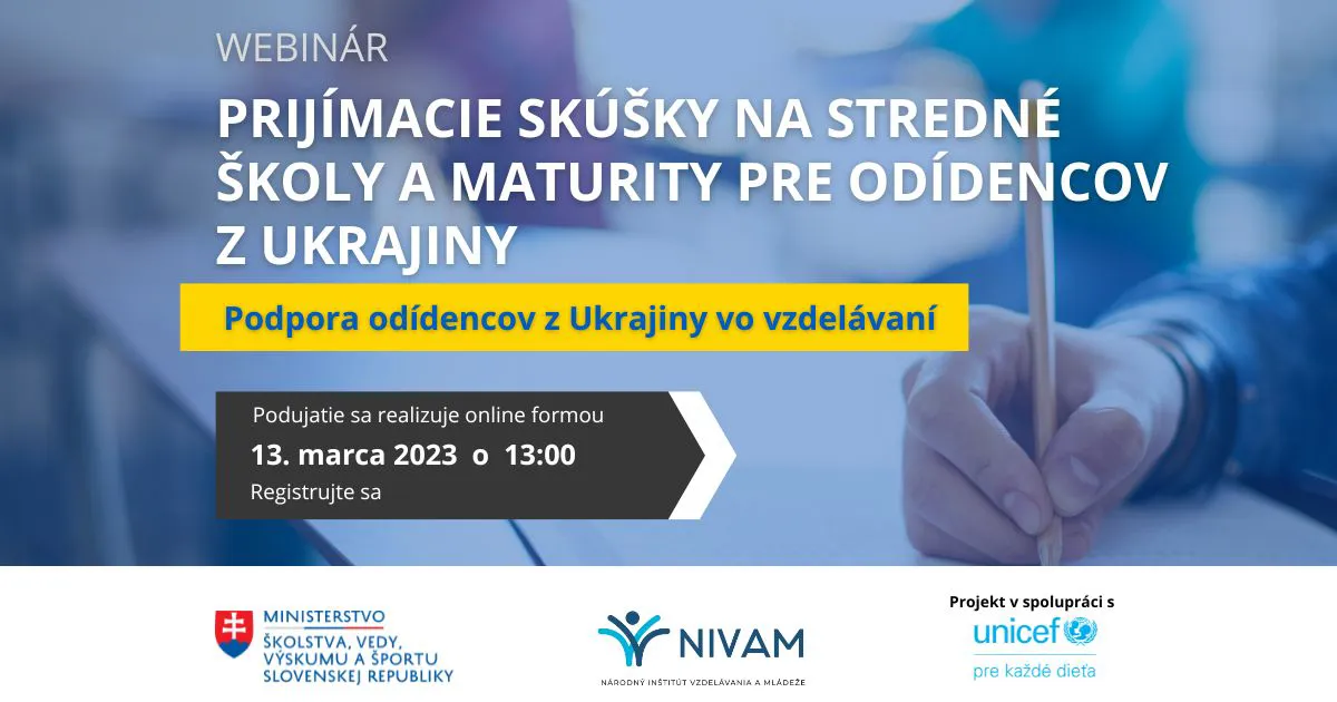 Grafika s informáciami k webináru.