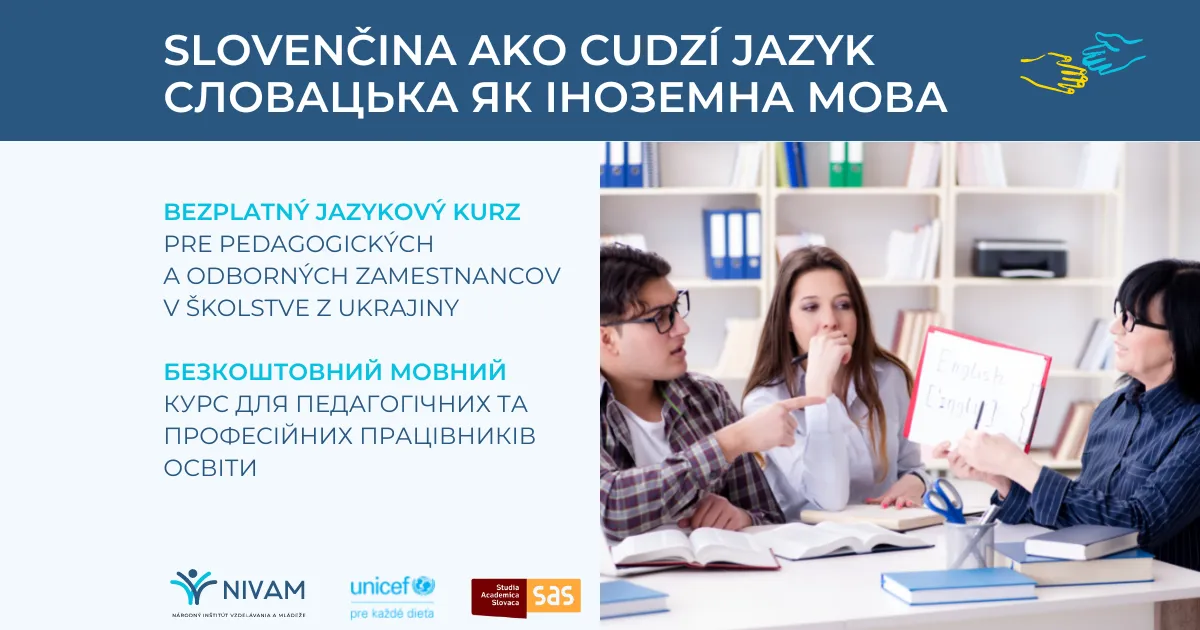Informácie o bezplatnom jazykovom kurze.
