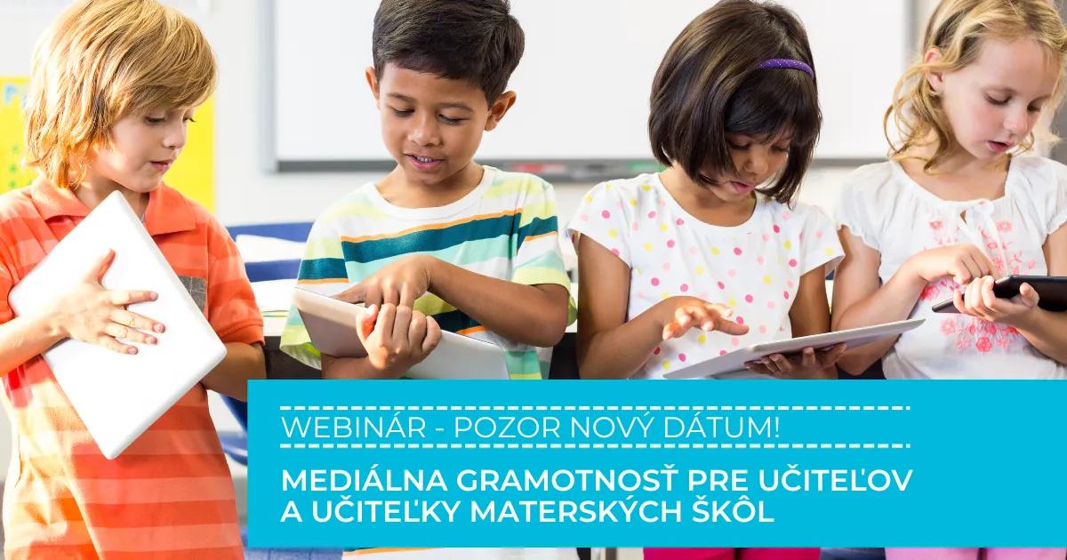 Grafika s novým dátumom webináru.