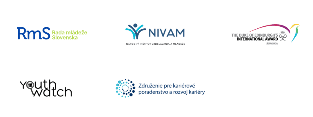 Logá partnerov: RmS, NIVaM, DoFE, YouthWatch, ZKPRK