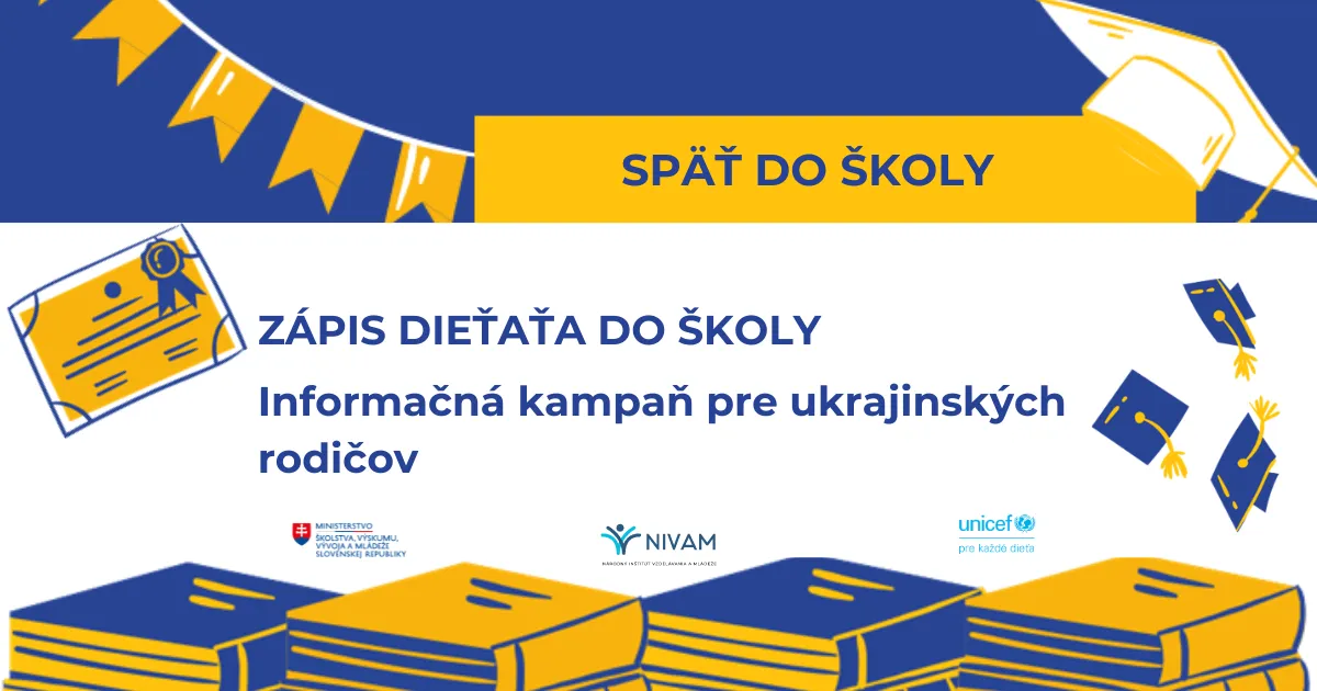 Na obrázku informácia o kampani pre ukrajinských rodičov.