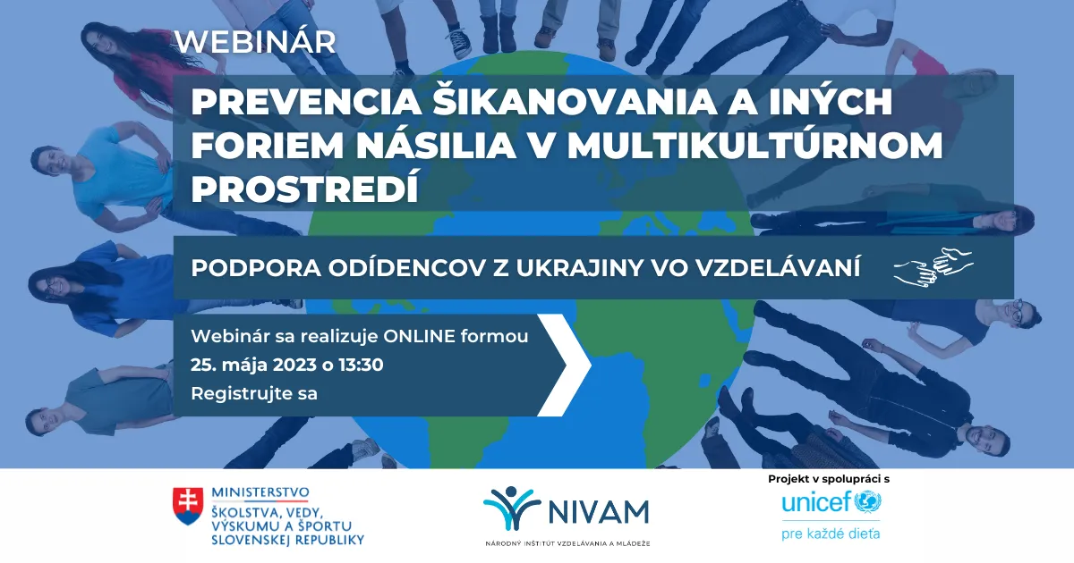 Grafika s informáciami o webinári.