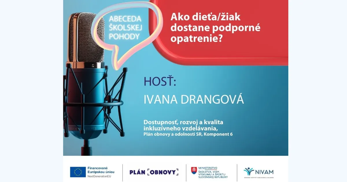 Grafika s názvom podcastu a hosťom.
