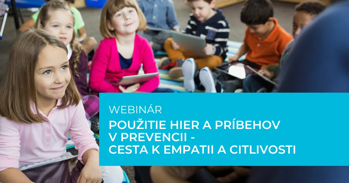 Grafika k webináru s textom.